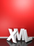 XML white 3D write at red wall - Book cover - 3D rendering stock illustration XML white 3D write at red wall - Book cover - 3D rendering stock illustration