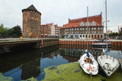 Yachten im Hafen von Gdansk Stockfoto Yachten im Hafen von Gdansk Stockfoto