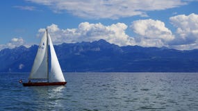 Yachting At Geneva Lake Stock Photography Yachting At Geneva Lake Stock Photography
