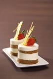 Yaourt Tiramisu de fraise images libres de droits Yaourt Tiramisu de fraise images libres de droits