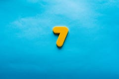 Number on a bright blue background.