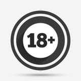 Adults Only Content Sign. Vector Age Limit Icon Royalty Free Stock ...