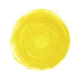 Yellow abstract painted circle on white background. Stock Image Yellow abstract painted circle on white background. Stock Image