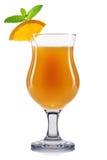 Yellow cocktail in hurricane glass isolated on white background stock photo Yellow cocktail in hurricane glass isolated on white background stock photo