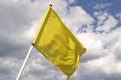 Yellow Flag. Royalty Free Stock Images Yellow Flag. Royalty Free Stock Images
