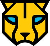 Yellow head panther logo royalty free illustration Yellow head panther logo royalty free illustration