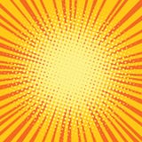 Yellow orange rays comic pop art retro background stock illustration Yellow orange rays comic pop art retro background stock illustration