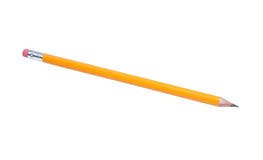 yellow pencil isolated