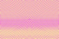 Yellow pink dotted halftone. Radial frequent dotted gradient. Half tone background. vector illustration Yellow pink dotted halftone. Radial frequent dotted gradient. Half tone background. vector illustration