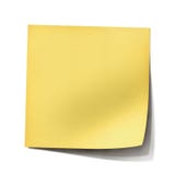 Yellow post it note
