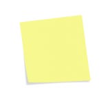 Yellow postit note