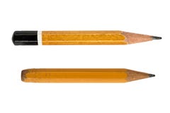 Yellow short pencil on isolate stock images Yellow short pencil on isolate stock images