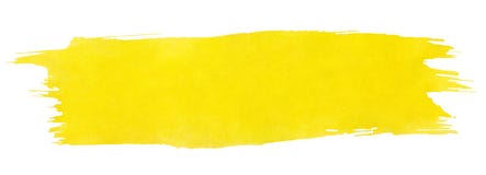 Yellow Stroke Of Paint Brush Stock Photography Yellow Stroke Of Paint Brush Stock Photography