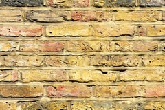Yellow Wall Detail Stock Image