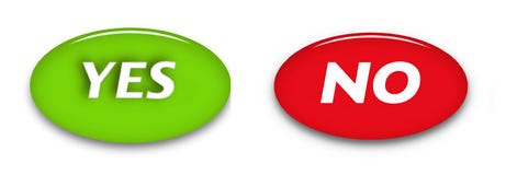 Yes and no word buttons isolated on white backgroundVector web sign icons. stock illustration Yes and no word buttons isolated on white backgroundVector web sign icons. stock illustration