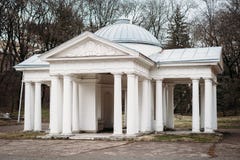 Yessentuki, Stavropol Territory / Russia - March 8, 2018: The pavilion of the summer the pump room No. 1 source No. 4 in the Park stock images Yessentuki, Stavropol Territory / Russia - March 8, 2018: The pavilion of the summer the pump room No. 1 source No. 4 in the Park stock images