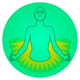 Yoga Meditation Icon royalty free illustration Yoga Meditation Icon royalty free illustration