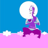 Yogi woman in Yoga position Asana