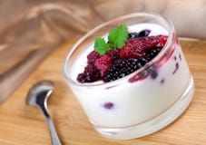 Yogurt With Berry Stock Photo Yogurt With Berry Stock Photo