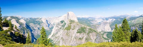 Yosemite National Park Panoramic View Stock Photo Yosemite National Park Panoramic View Stock Photo