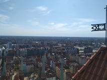Gdansk view from the tower royalty free stock images Gdansk view from the tower royalty free stock images