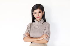 Young Asain woman looking at camera Stock Photo Young Asain woman looking at camera Stock Photo