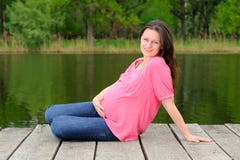 Free Young Attractive Pregnant Woman Stock Images - 19639084