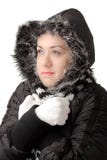Young attractive woman feeling cold stock image Young attractive woman feeling cold stock image
