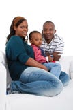 Young Black Family At Home Royalty Free Stock Image