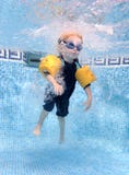 Young Boy Jumping Into A Swimming Pool Stock Photography Young Boy Jumping Into A Swimming Pool Stock Photography
