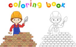 Young Builder Or Engineer In A Uniform And Helmet With Trowel Ne Stock Photo Young Builder Or Engineer In A Uniform And Helmet With Trowel Ne Stock Photo