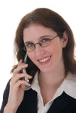 Young Business Woman With Cell Phone 1 Stock Image