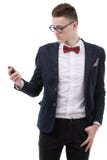 Young businessman looking at cell phone stock photos Young businessman looking at cell phone stock photos