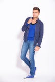 Young casual man looking away Royalty Free Stock Image Young casual man looking away Royalty Free Stock Image