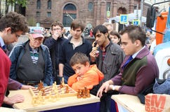 The young chess player.
