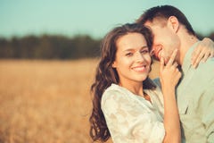 Young couple in love outdoor. Couple hugging. stock images Young couple in love outdoor. Couple hugging. stock images