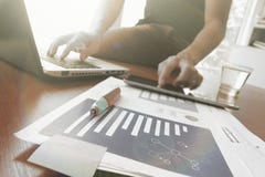 Young creative designer man working at office and social network royalty free stock photos Young creative designer man working at office and social network royalty free stock photos