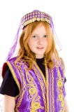 Young Girl Dressed Up In An Arabian Suit Royalty Free Stock Photography