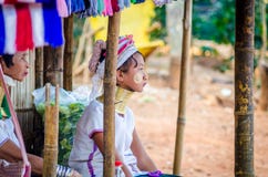 Young girl in a Hmong village stock photo Young girl in a Hmong village stock photo