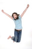 Young Girl Jumping 1 Stock Photos Young Girl Jumping 1 Stock Photos