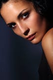 Young Italian Fashion Model Portrait With Perfect Skin On Dark Background Royalty Free Stock Photos Young Italian Fashion Model Portrait With Perfect Skin On Dark Background Royalty Free Stock Photos