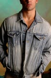 Young Male In Denim Jacket Stock Image