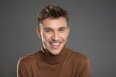 Young male person being in good mood stock photos Young male person being in good mood stock photos