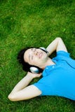 Young Man Enjoying Music Royalty Free Stock Photos Young Man Enjoying Music Royalty Free Stock Photos