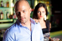 Young Man Leaving Bar Royalty Free Stock Image Young Man Leaving Bar Royalty Free Stock Image