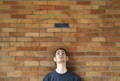 Young Man Looks Up Above Royalty Free Stock Images Young Man Looks Up Above Royalty Free Stock Images