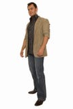 Young Man Standing Half-tuned Royalty Free Stock Photos Young Man Standing Half-tuned Royalty Free Stock Photos