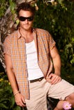 Young man at summertime Stock Photography Young man at summertime Stock Photography