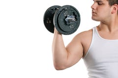 Young Man Working Out Royalty Free Stock Images Young Man Working Out Royalty Free Stock Images