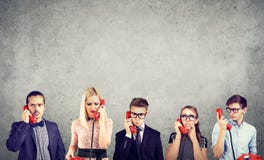 Group of businesspeople having communication problems stock photography Group of businesspeople having communication problems stock photography